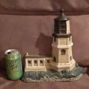 Vintage Cast Iron Lighthouse door stop...large